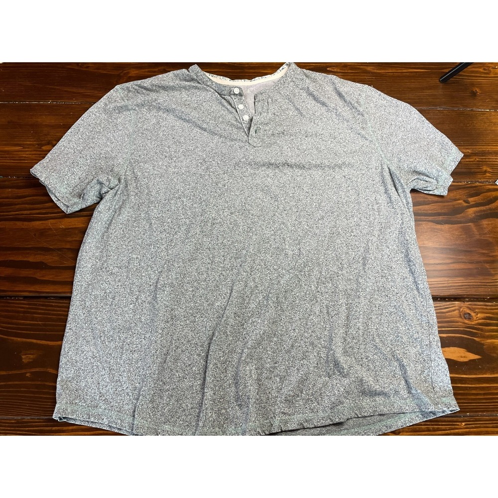 Method Shirt, Men's Size XL, Gray, Henley Shirt, Short Sleeve